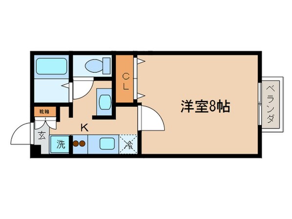 セジュ－ル鴨土の物件間取画像